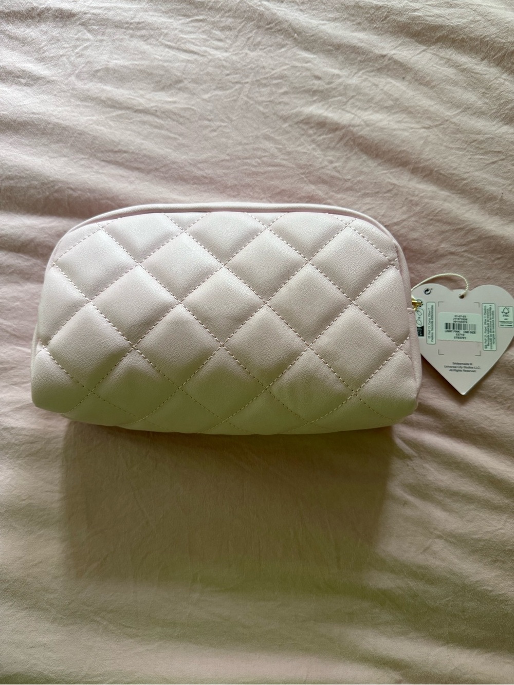 Primark Pink Bridesmaids Quilted Cosmetic Pouch - Picture 2 of 2